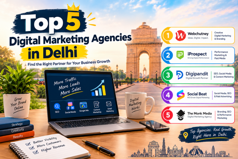 Top 5 Digital Marketing Agencies in Delhi